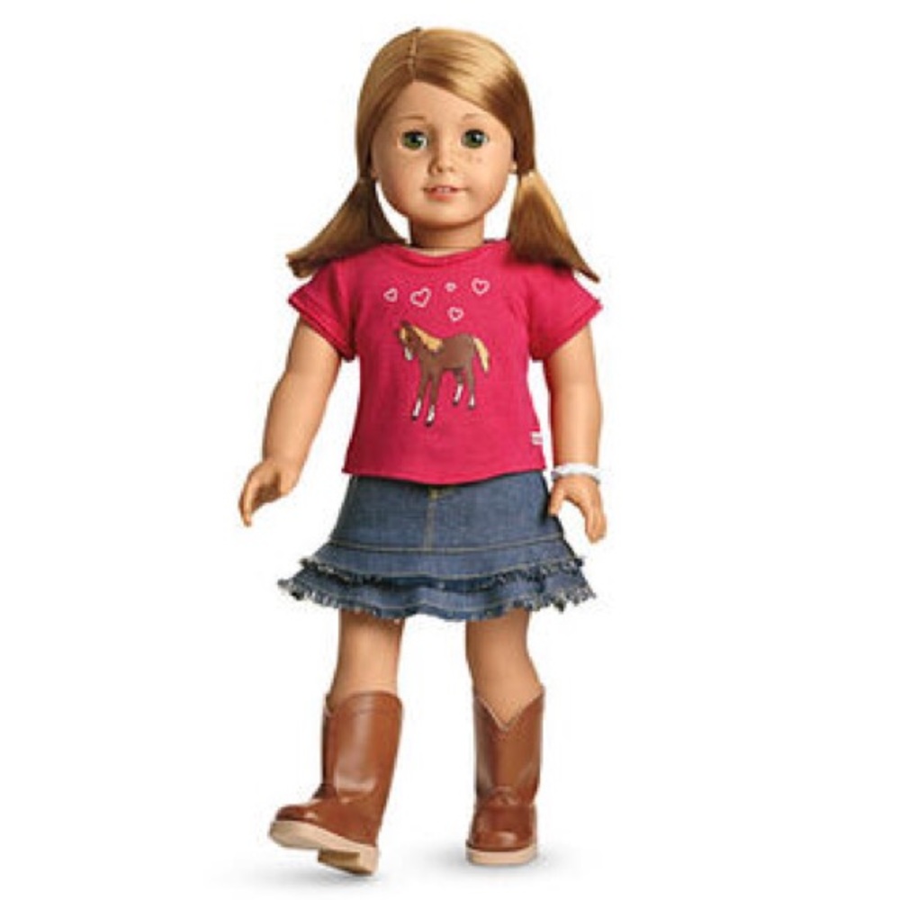 American girl western riding horse tee shirt S/7/8